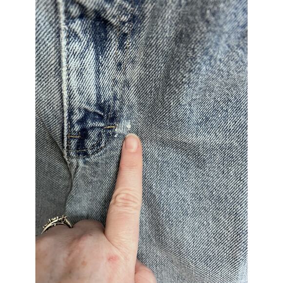 Vintage Anchor Blue Wide Leg Jeans Loose Fit 7 8 S Skater 90s Grunge 29x29 Women - Picture 6 of 14